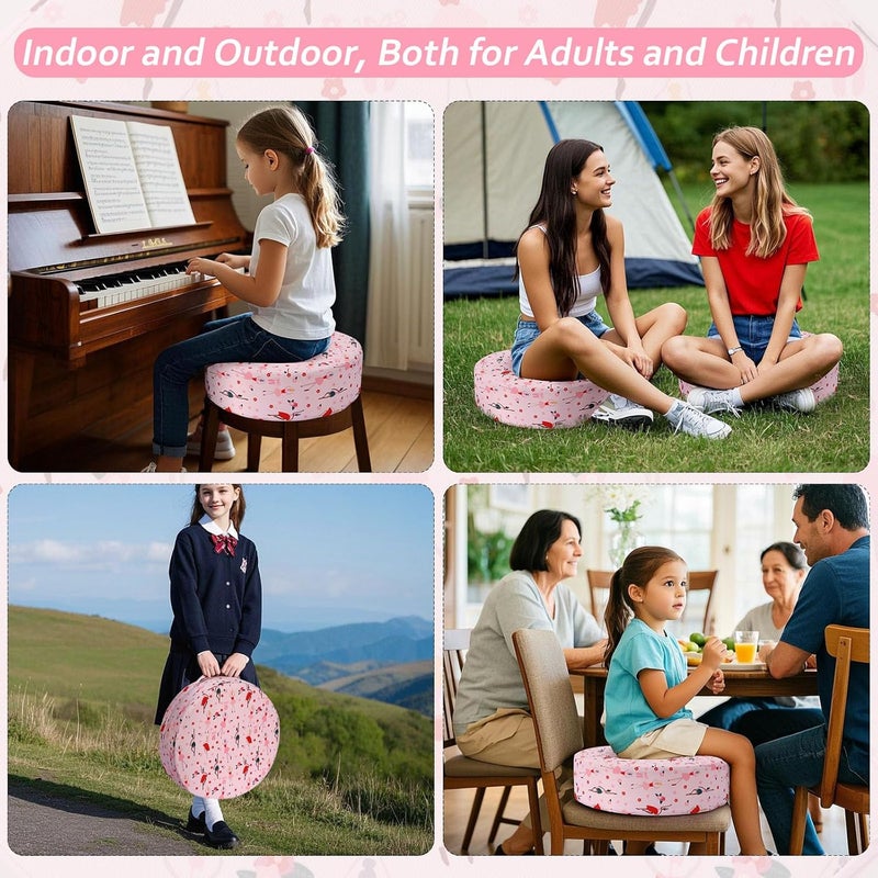Zicac Portable Seat Cushion Washable with Non-Slip Bottom, Detachable Strong Support Cushion for Toddler Kids Baby Infant (Pink Girl) - Image 5